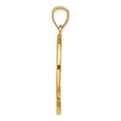 14K Yellow Gold Puerto Rico Dolphin Sunset Charm – view 3