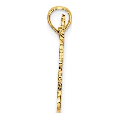 14K Yellow Gold Lighthouse Waves Pendant – view 3