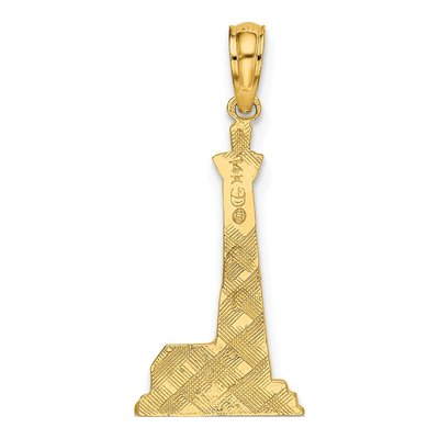 14K Yellow Gold Lighthouse Pendant – view 5