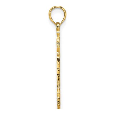 14K Yellow Gold Lighthouse Pendant – view 3
