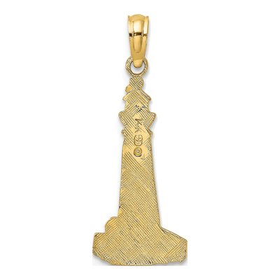 14K Yellow Gold Lighthouse Pendant – view 5