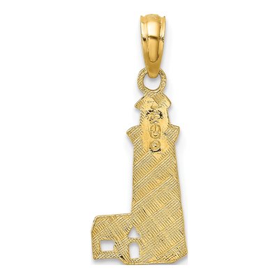 14K Yellow Gold Lighthouse Pendant – view 5