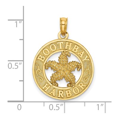14K Yellow Gold Starfish Pendant – view 4