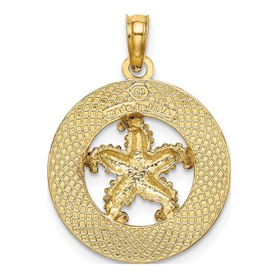 14K Yellow Gold Starfish Pendant – view 5