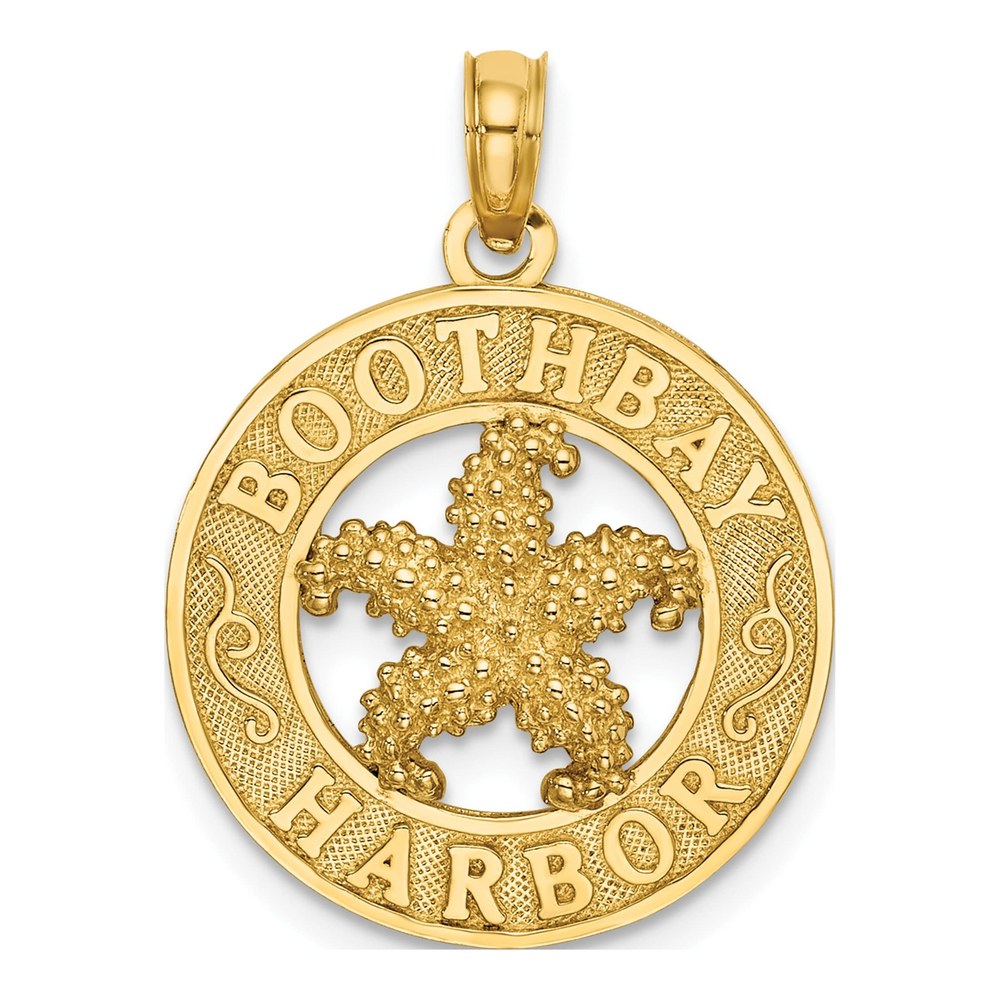 14K Yellow Gold Starfish Pendant