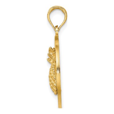 14K Yellow Gold Pineapple Pendant – view 3