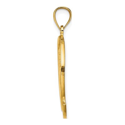 14K Yellow Gold Sarasota Dolphin Sunset Charm – view 3