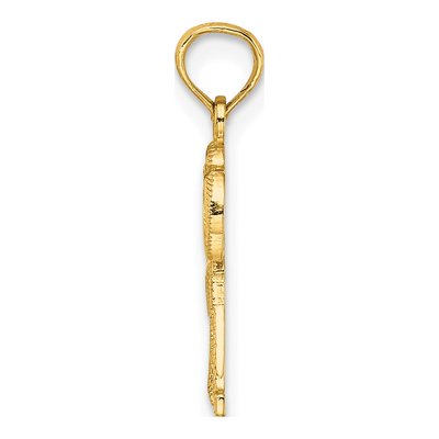 14K Yellow Gold Double Palm Tree Charm – view 3