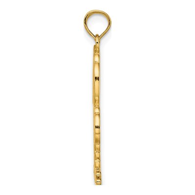 14K Yellow Gold Double Palm Trees Charm – view 3