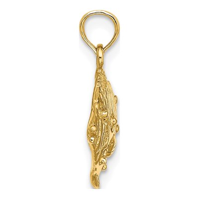 14K Yellow Gold Butterfly Fish Pendant – view 3