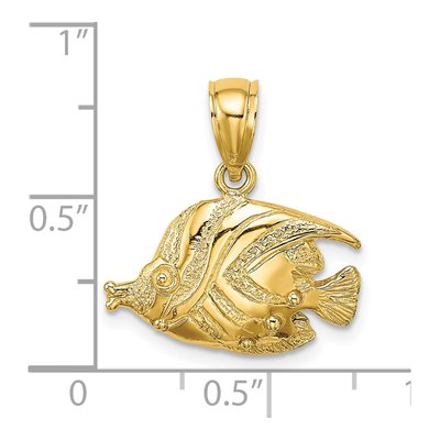 14K Yellow Gold Bannerfish Charm – view 4