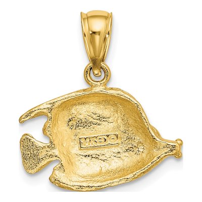 14K Yellow Gold Bannerfish Charm – view 5