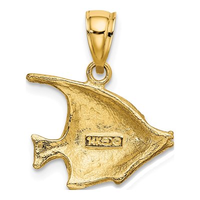 14K Yellow Gold Bannerfish Pendant – view 4