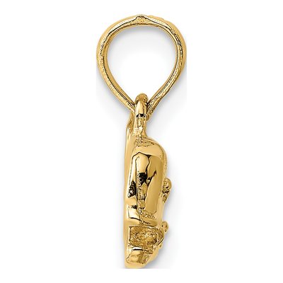 14K Yellow Gold Sperm Whale Pendant – view 3