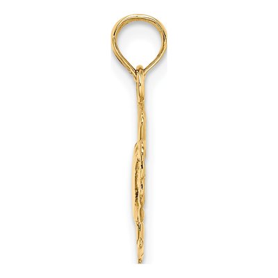 14K Yellow Gold Small Crab Charm – view 3