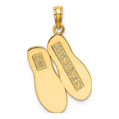 14K Yellow Gold Sea Isle Flip-Flop Charm – view 5