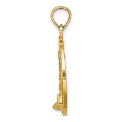 14K Yellow Gold Ocean City Lighthouse Charm – view 3