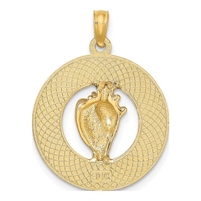 14K Yellow Gold Key West Conch Shell Charm – view 4