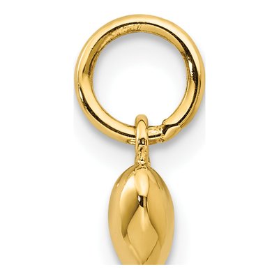 14K Yellow Gold Puffed Heart Pendant – view 3