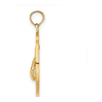 14K Yellow Gold Cape May Flip-Flop Pendant – view 3