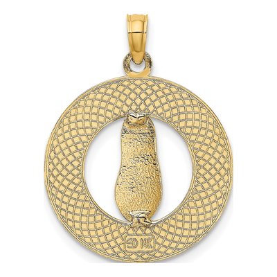 14K Yellow Gold Cape May Flip-Flop Pendant – view 5