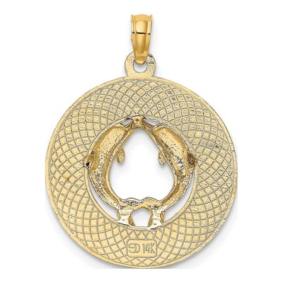 14K Yellow Gold Marco Island Dolphin Charm – view 5