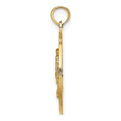 14K Yellow Gold Annapolis MD Crab Pendant – view 3