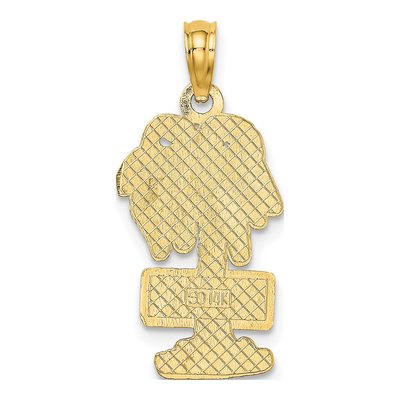 14K Yellow Gold Myrtle Beach Palm Tree Charm – view 5