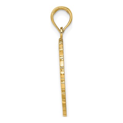 14K Yellow Gold Jamaica Palm Tree Disk Charm – view 3