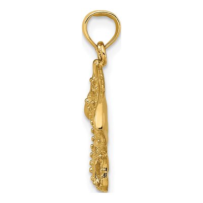 14K Yellow Gold Stingray Pendant – view 3
