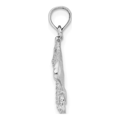 14K White Gold Stingray Pendant – view 3