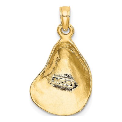 14K Yellow Gold Oyster Shell Pendant – view 5