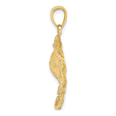 14K Yellow Gold Stingray Pendant – view 3
