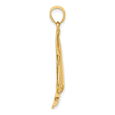 14K Yellow Gold Sailboat Charm – view 3