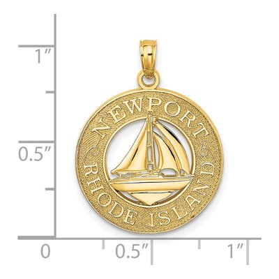 14K Yellow Gold Newport Rhode Island Charm – view 4