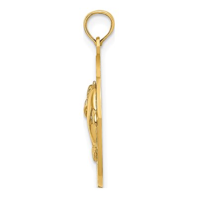14K Yellow Gold Kennebunkport Dolphins Charm – view 3