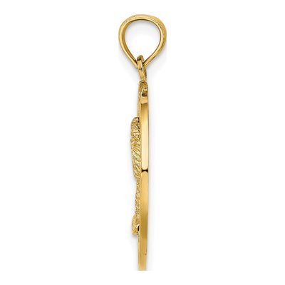 14K Yellow Gold Palm Tree Charm – view 3