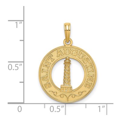 14K Yellow Gold Saint Augustine Lighthouse Charm – view 4