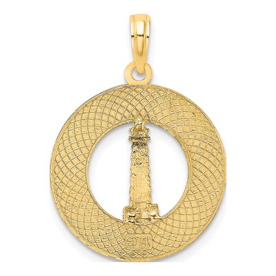 14K Yellow Gold Saint Augustine Lighthouse Charm – view 5