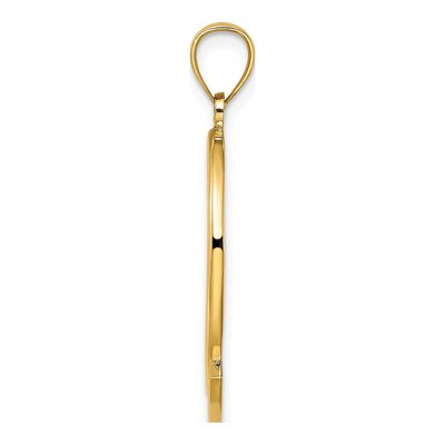 14K Yellow Gold Jamaica Dolphin Sunset Charm – view 3