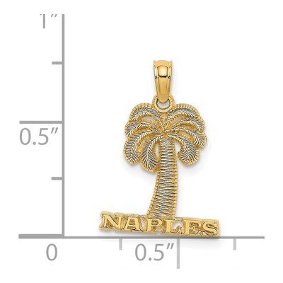 14K Yellow Gold Palm Tree Charm – view 4