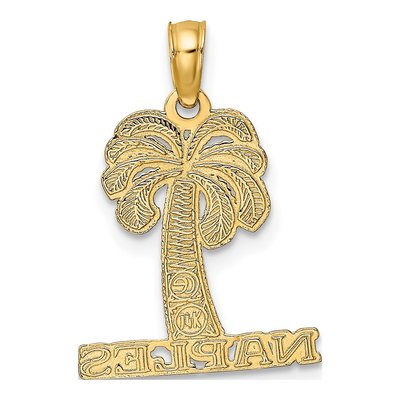 14K Yellow Gold Palm Tree Charm – view 5
