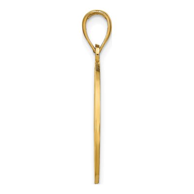 14K Yellow Gold Dolphins Pendant – view 3