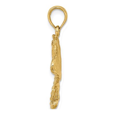 14K Yellow Gold Stingray Pendant – view 3