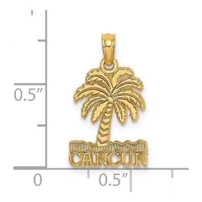 14K Yellow Gold Cancun Palm Tree Charm – view 3