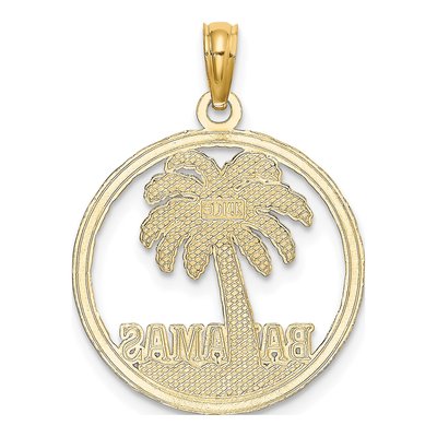 14K Yellow Gold Bahamas Palm Tree Charm – view 4
