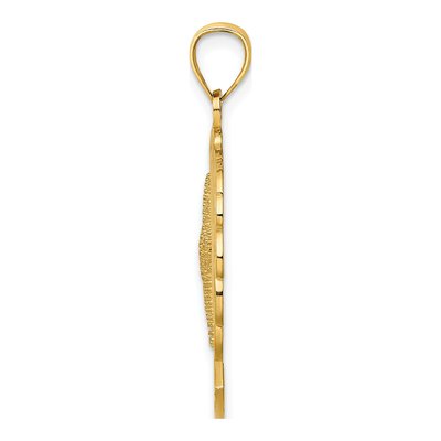 14K Yellow Gold Florida Starfish Dolphin Charm – view 3