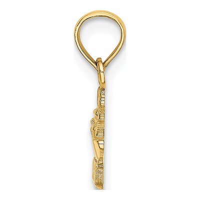 14K Yellow Gold Nassau Cruise Ship Charm – view 3