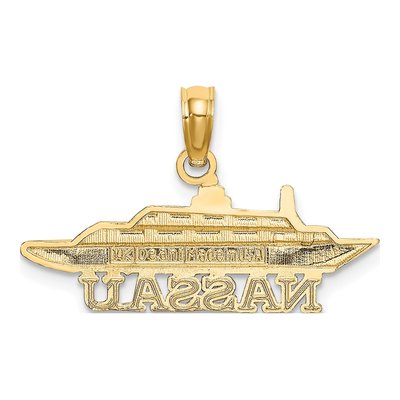14K Yellow Gold Nassau Cruise Ship Charm – view 4