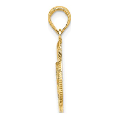 14K Yellow Gold Nassau Bahamas Dolphin Charm – view 3